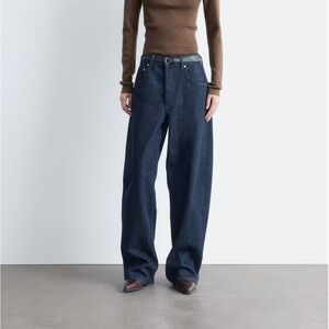 & Other Stories Barrel-Leg Jean Dark Denim